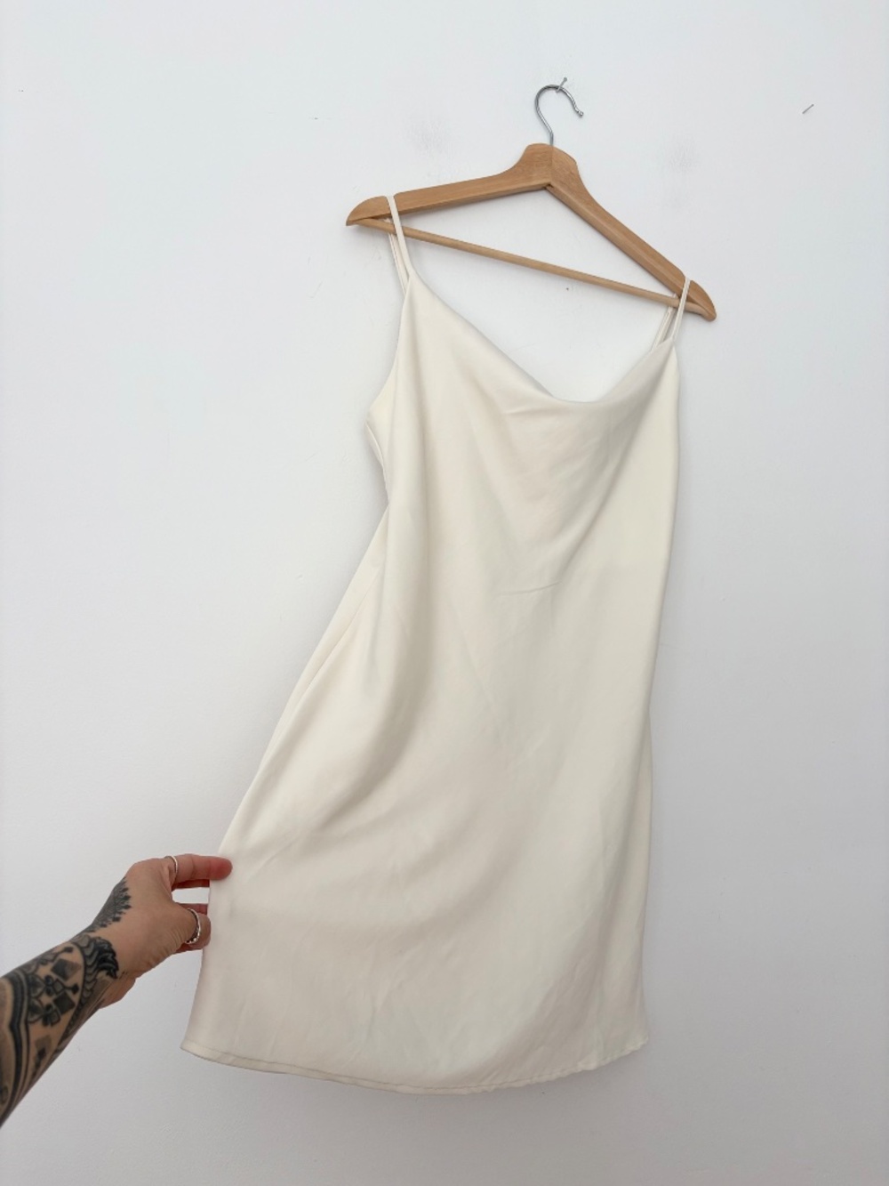Urban outfitters Mallory cream cowl neck slip dress - Picture 2 of 7